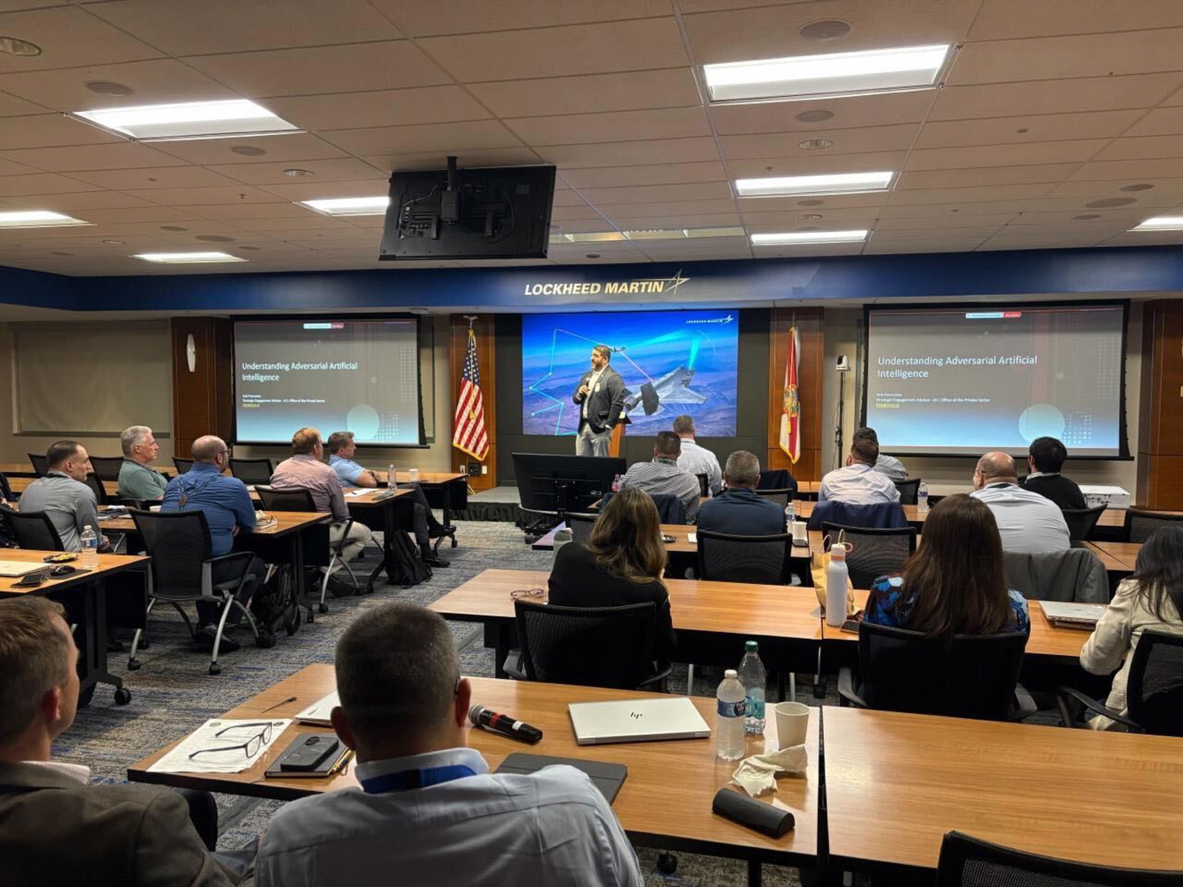 Rob Petrosino presenting to an institutional audience